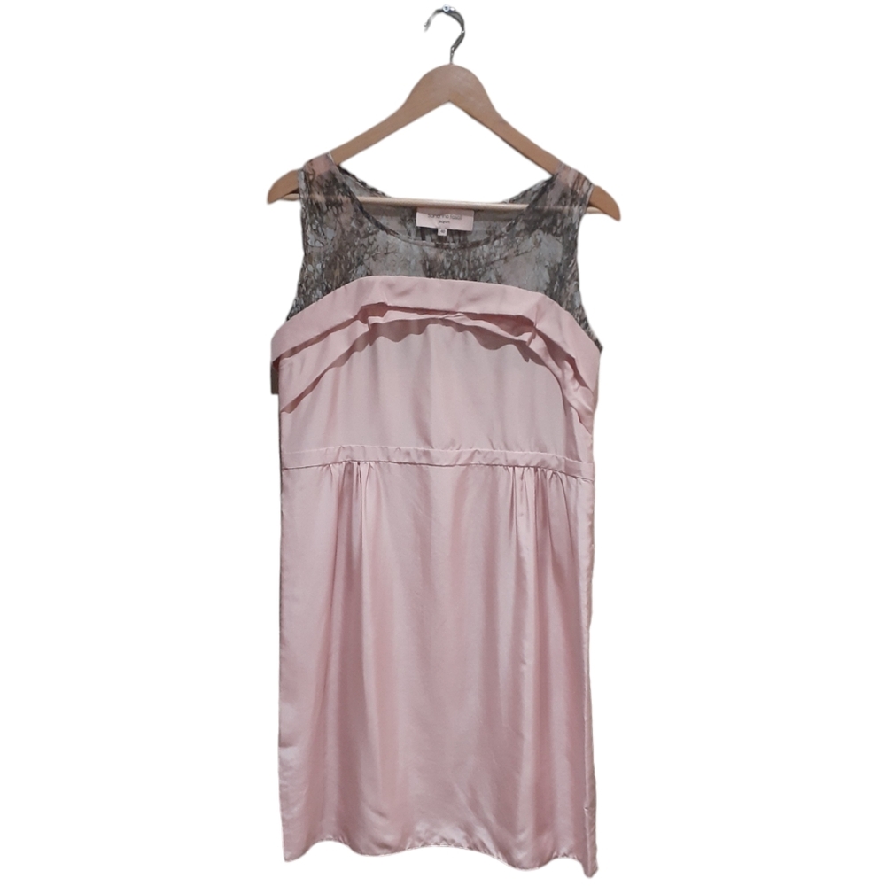 Sandrina Fasoli Belgium Women's Silk Dress Pink Size EU 40